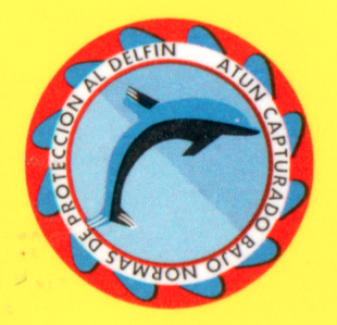 "Dolphin Friendly" seal found on Suli tuna can label.
